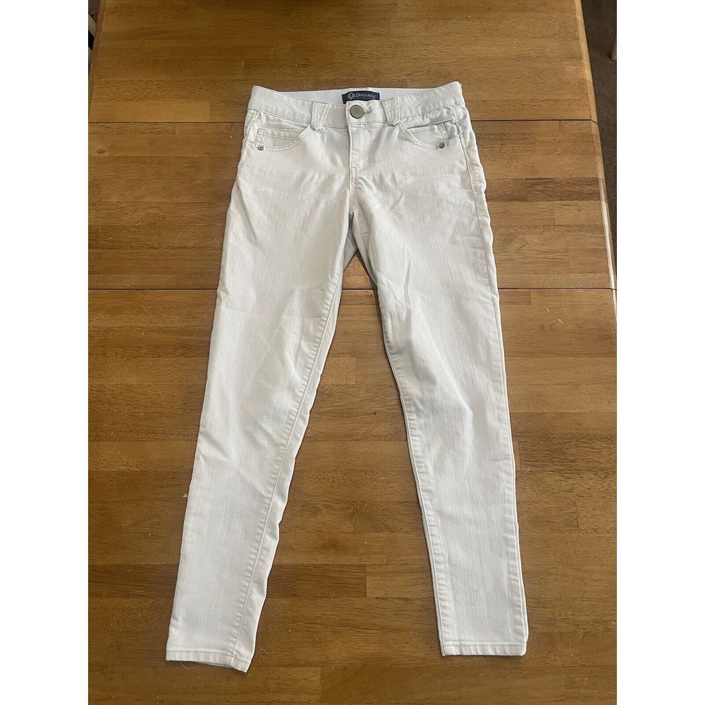 Democracy‎ Ab Solution Jeans Women's Size 2 White Skinny Mid Rise Stretch